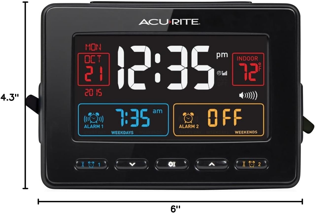 Dual Alarm Clock with USB Charging