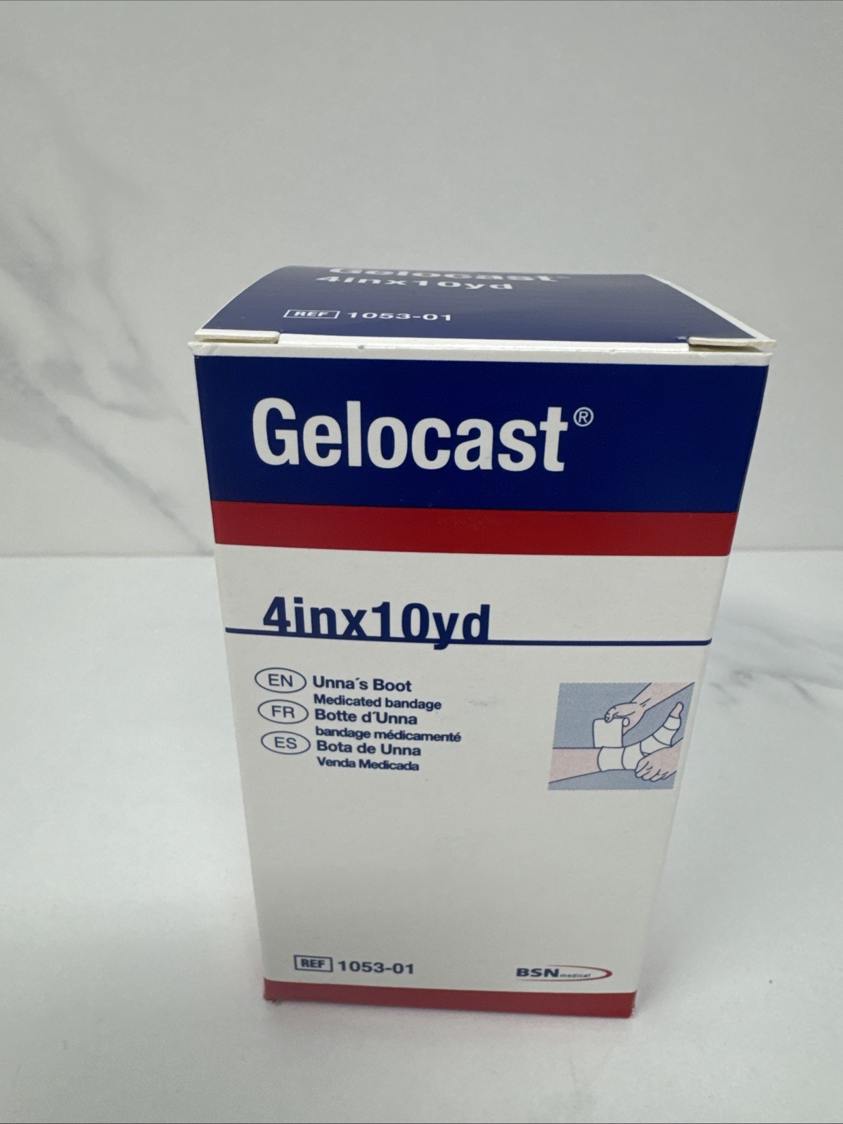 Gelocast 1053-01 Medicated Bandage Unna’s Boot 4 inch x 10 yard 4” x 10yd 06/27