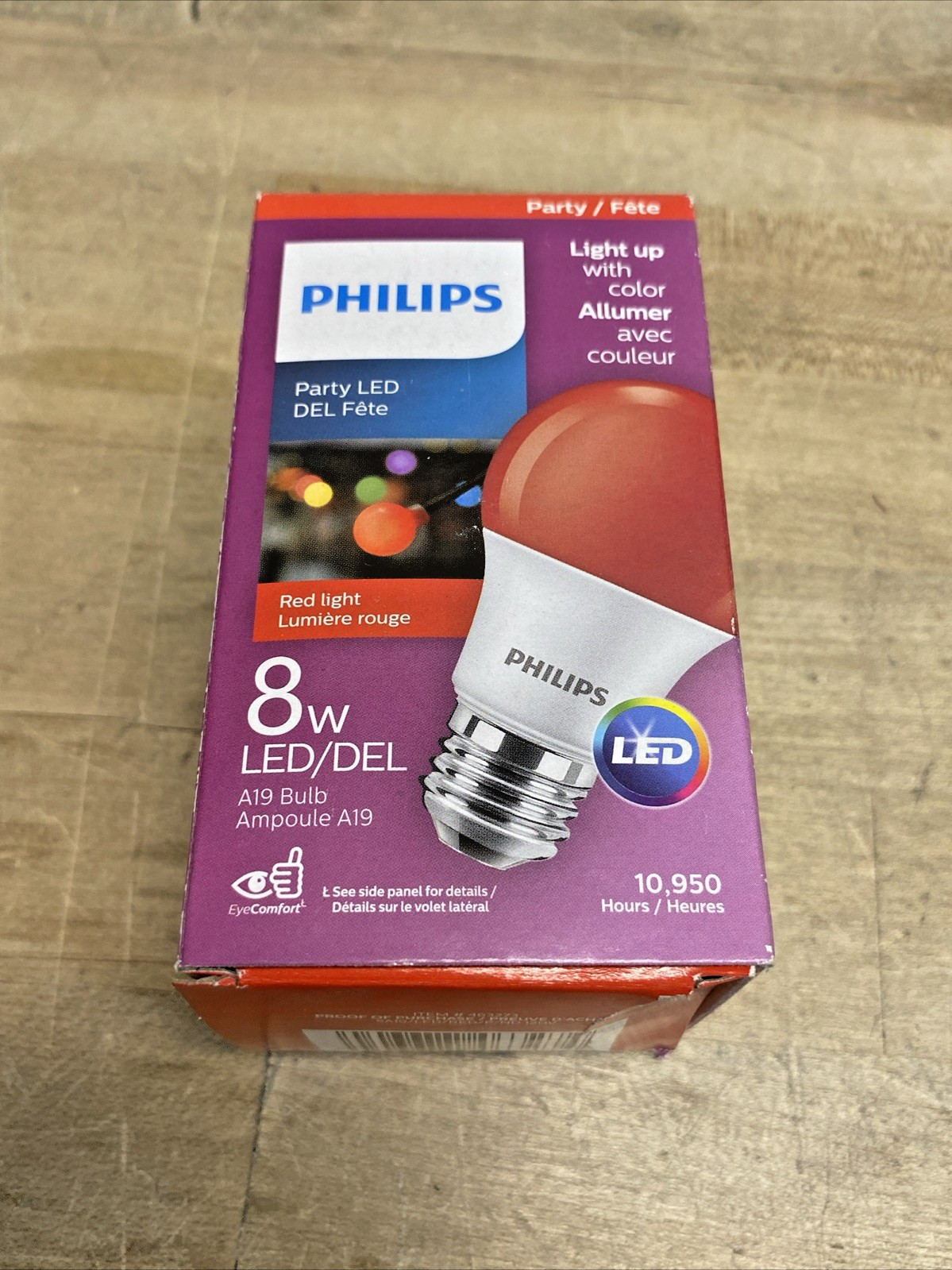 **NEW** RED HOLIDAY LIGHTS Philips 8A19/LED/RED/P/ND