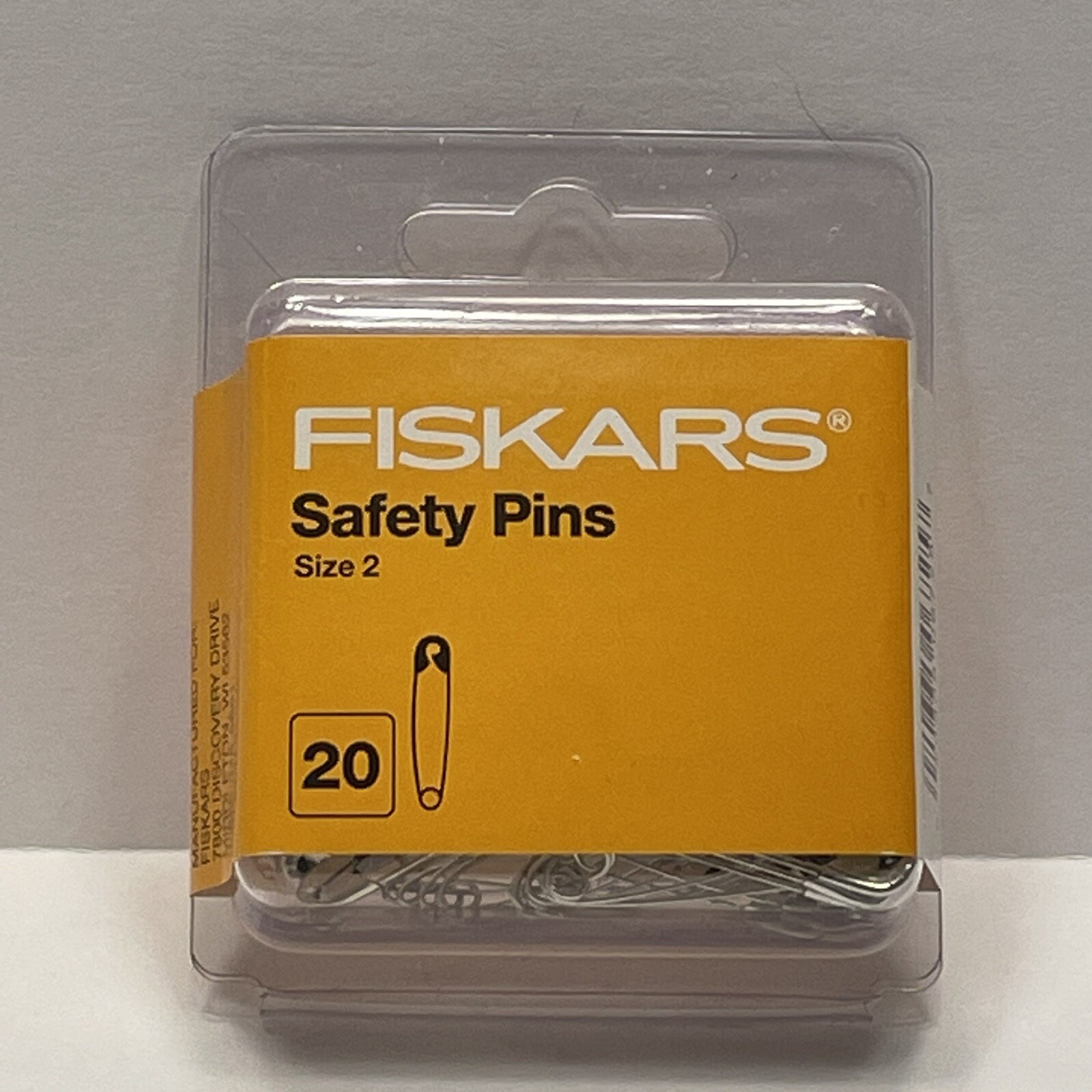 Fiskars Safety Pins Size 2 Package of 20 Quilting Craft Sewing