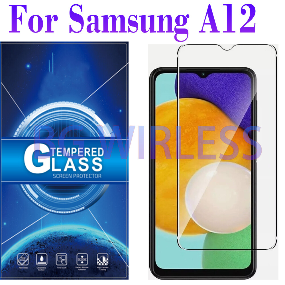 FOR SAMSUNG Galaxy A12  Clear-TEMPERED GLASS SCREEN PROTECTOR ,Case Friendly