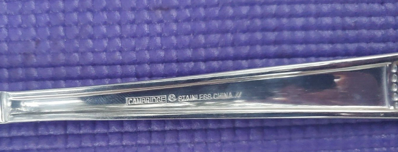 7-Cambridge Jenna Mirror Stainless DINNER FORKS 8 1/8"