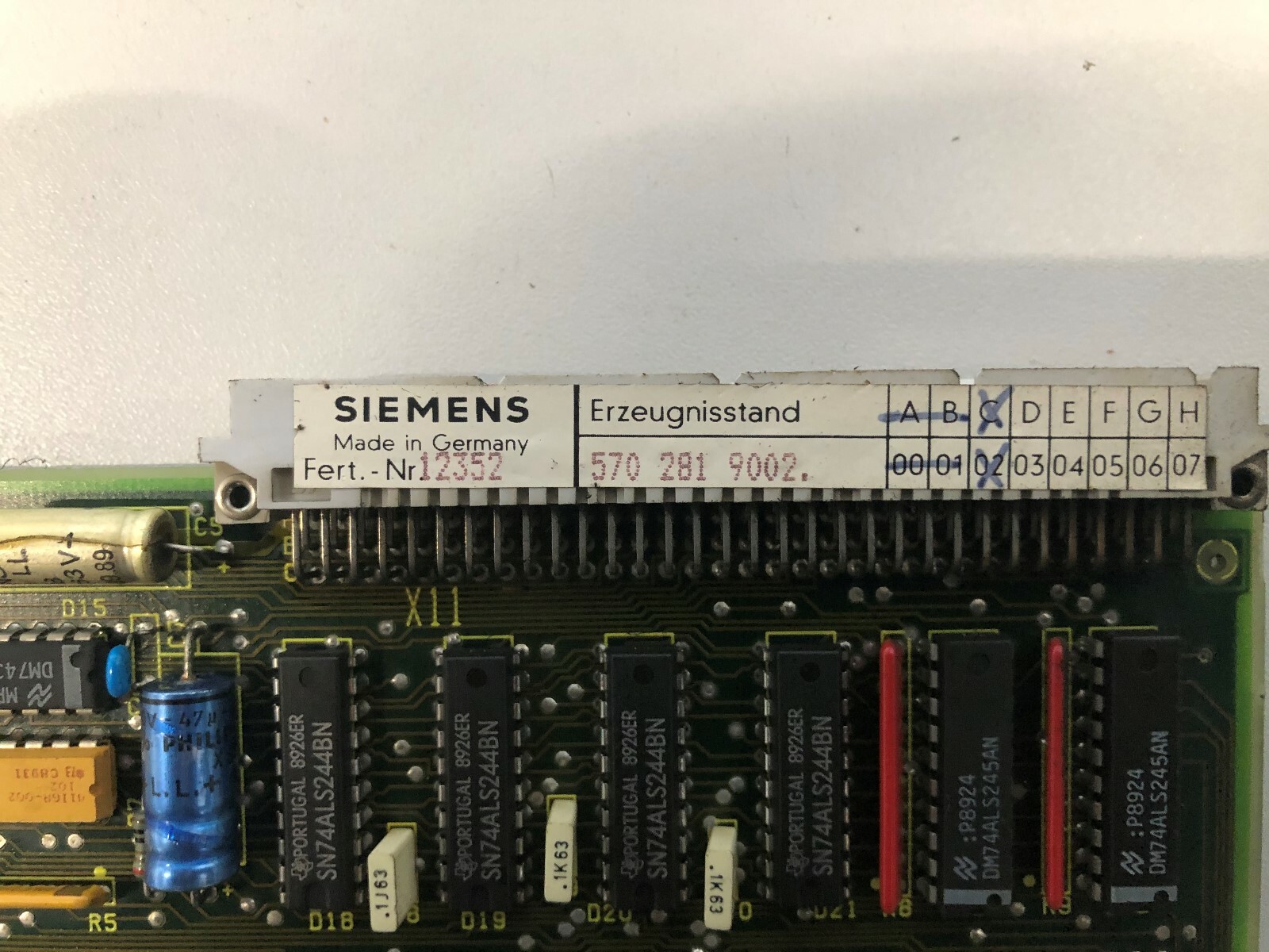 Siemens Sinumerik 800 Memory Module 6FX1128-1BB00 Basic