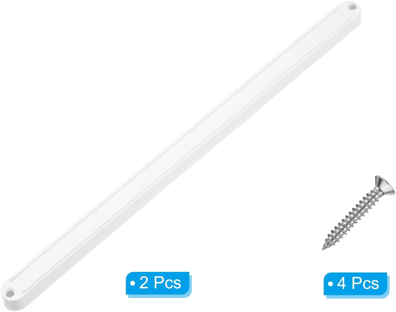 9 Inch Drawer Slides, 2 Pcs Plastic Guide Rails Side Mounted Rails with Mount...