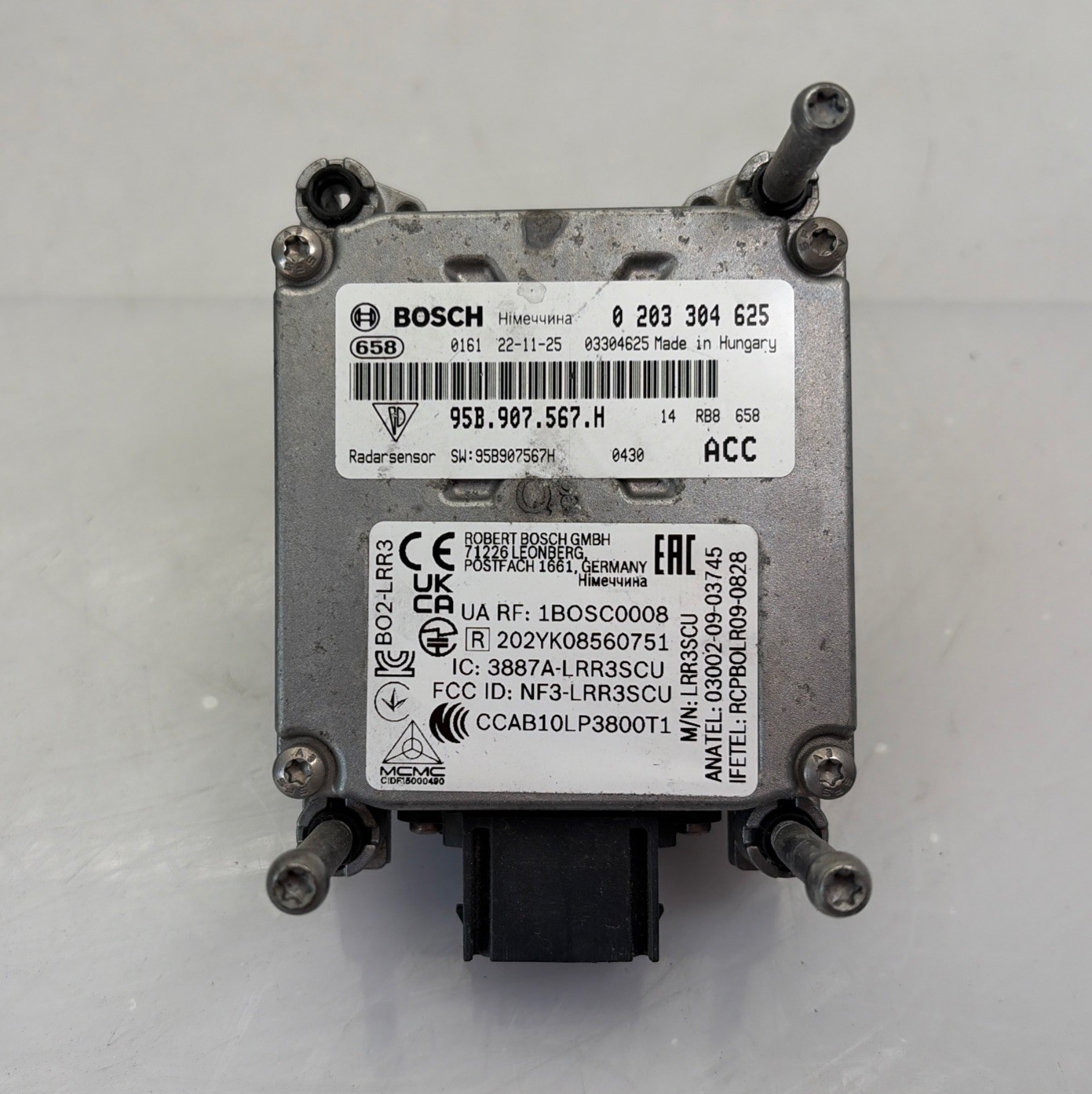 2019-2026 Porsche Macan Adaptive Cruise Control Module OEM Front Center Sensor