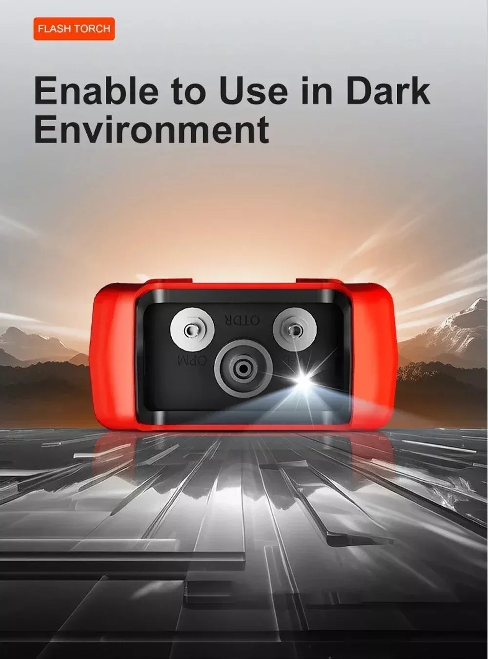 OTDR Fiber Optic Tester Optical Power Meter Test Visual Fault Locator Red Light