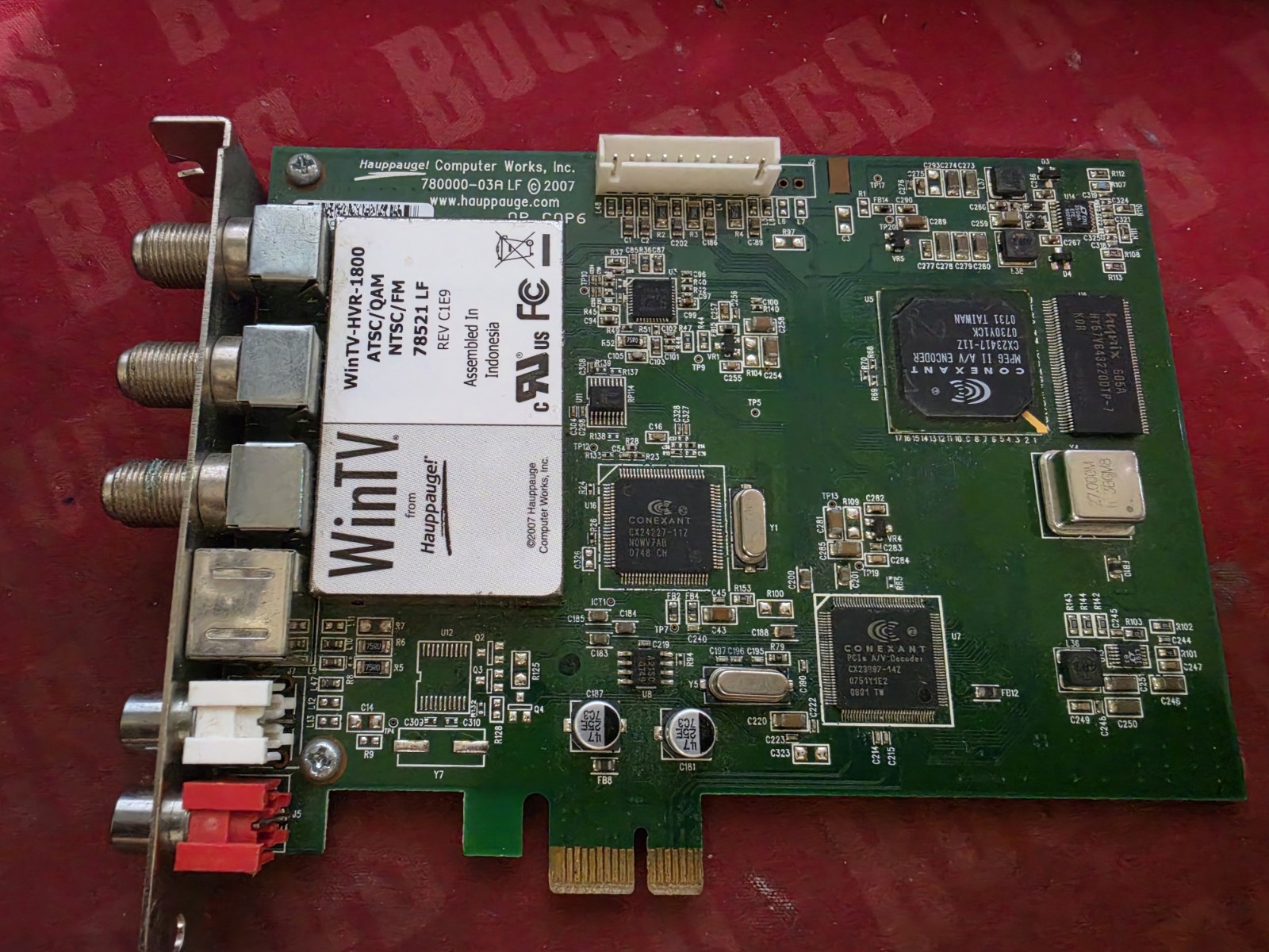 Hauppauge WINTV-HVR-1800 NTSC TV Tuner Card