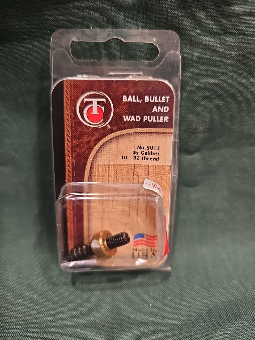 Thompson Center Ball Bullet & Wad Puller No. 9013 .45 Cal 10-32 Thread 🇺🇸 NEW