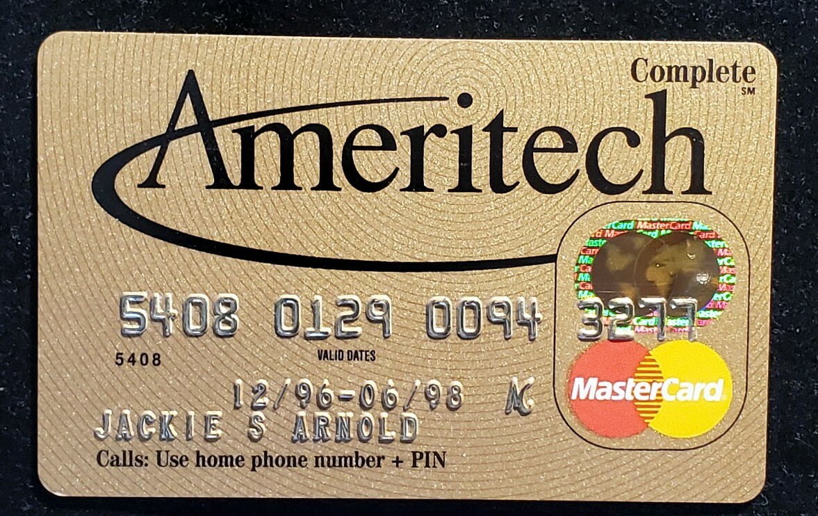 Ameritech Complete Gold MasterCard credit card exp 1998 cc1146