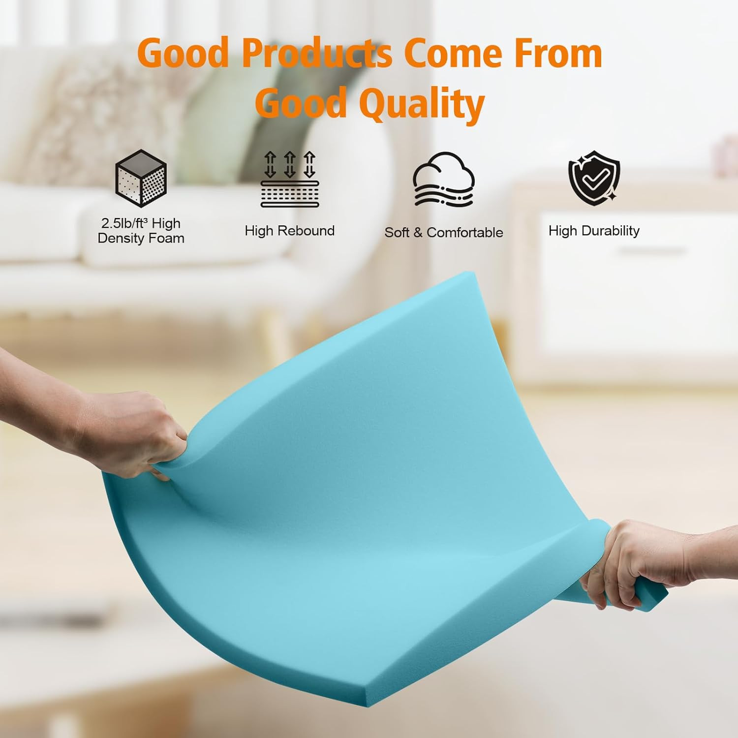 Couch Cushions Support for Sagging Seat 20"X 20"Insert Padssupports Board Sofa F