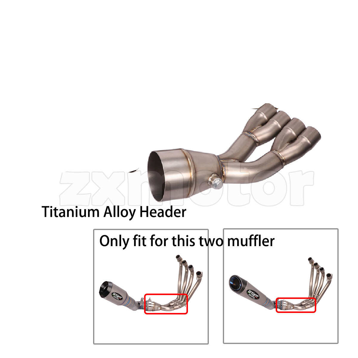 ISTUNT Titanium Alloy Exhaust Header Y Pipe for Honda CBR650F CB650F CB650R