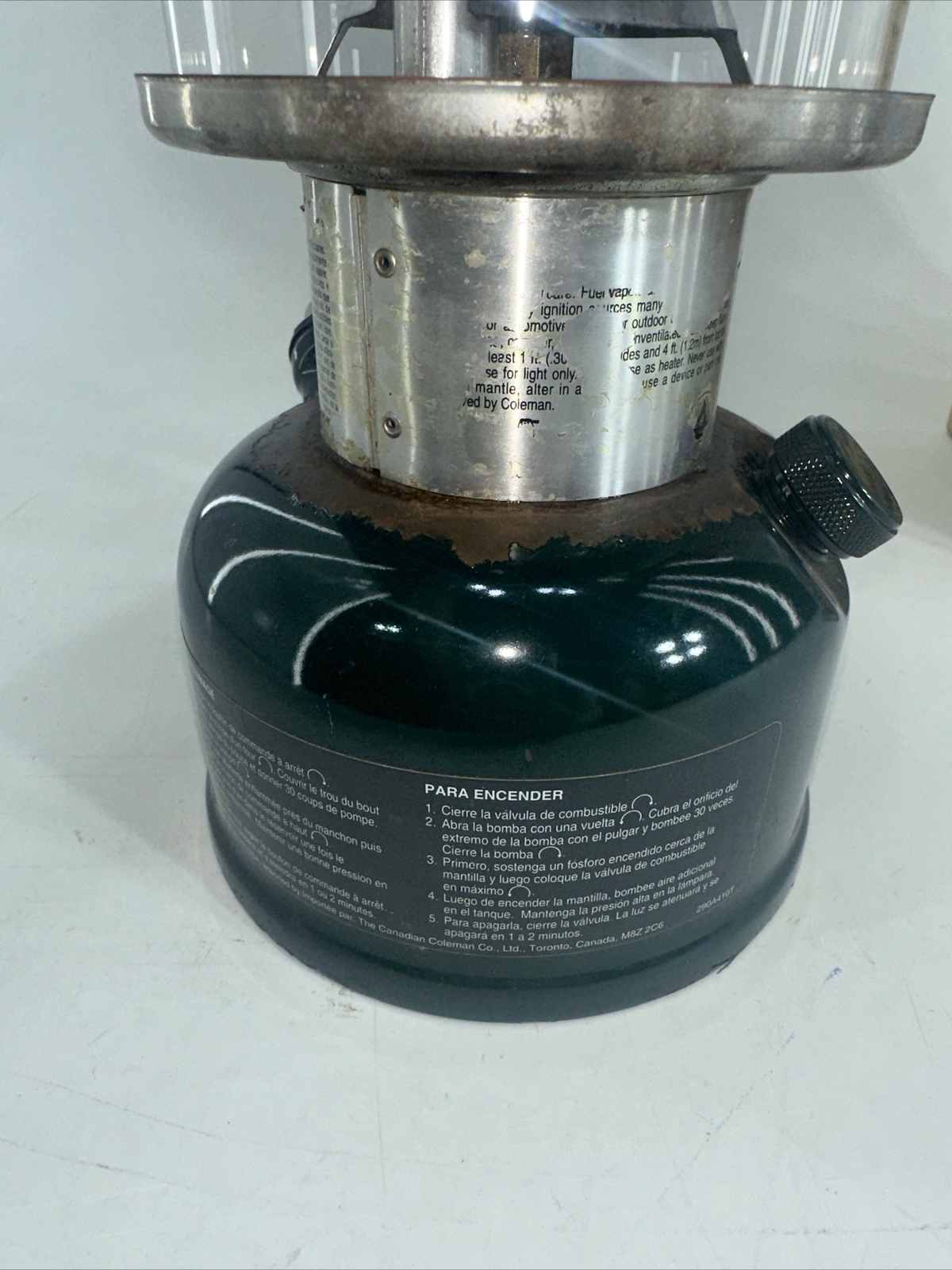 Coleman Model 288 Lantern Dated 11/96 With Box