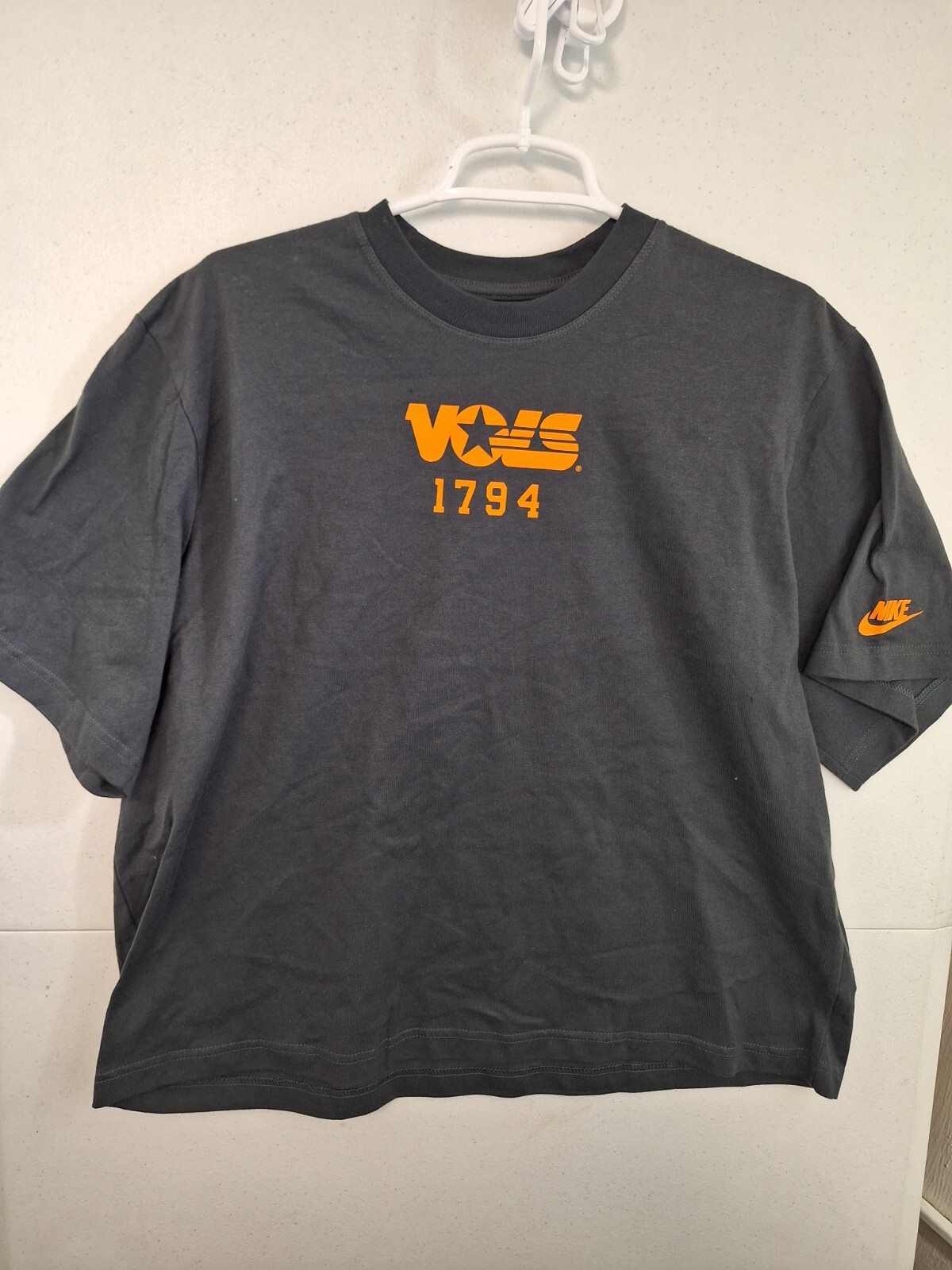 VOLS 1794 Tennessee Volunteers Women's Small Gray Oversized The Nike Tee NWT $45