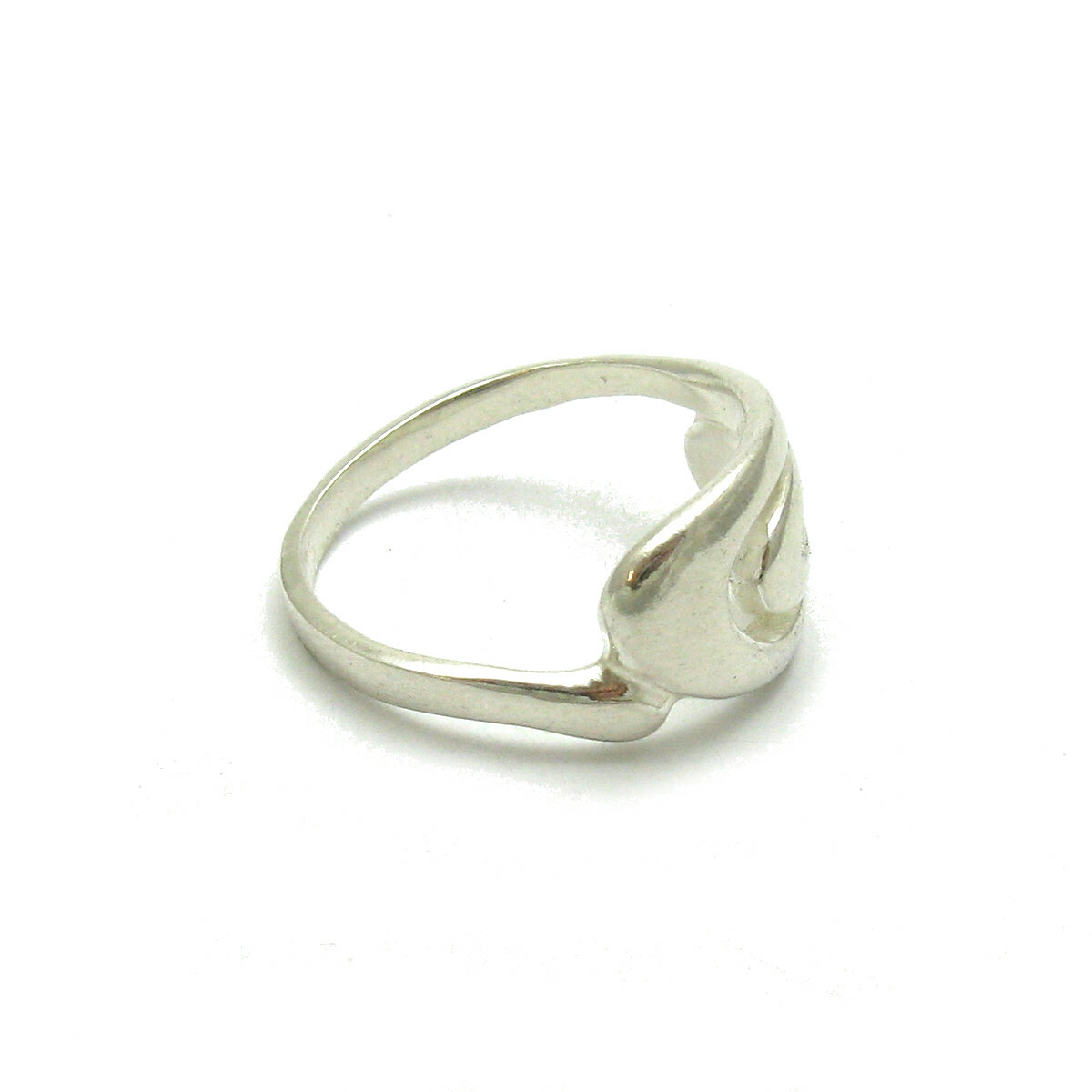 Stylish Sterling Silver Ring Hallmarked Solid 925 Spiral Handmade Empress
