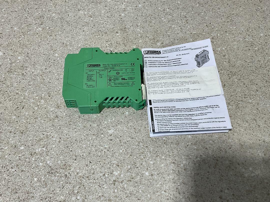 Phoenix Contact MINI-PS-100-240AC/24DC/1.3 NEW