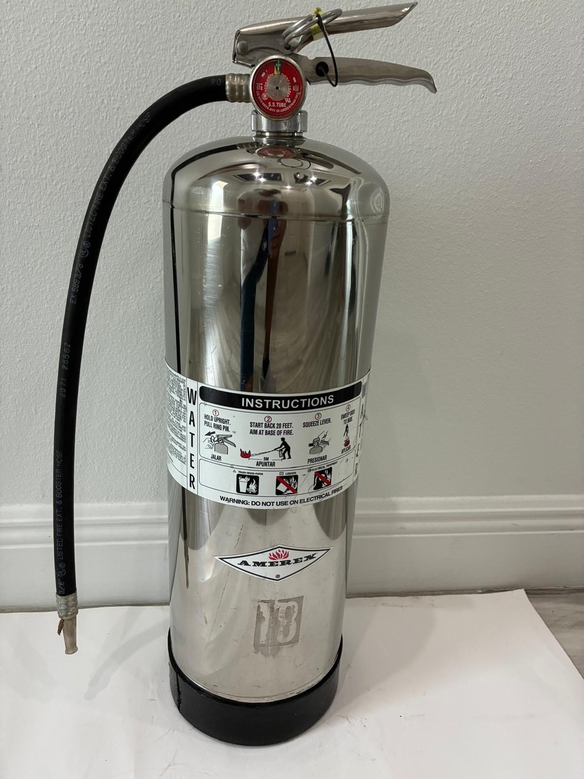 Amerex 240 2.5 Gallon FOAM Refillable Fire Extinguisher Class 2-A.