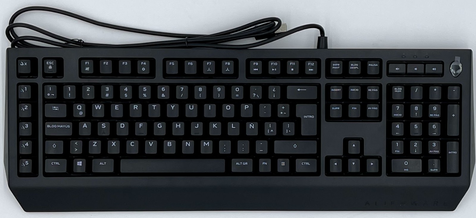 Dell / Alienware AW568-BK-LTN Advanced Gaming Multimedia RGB Keyboard / 3C2HC