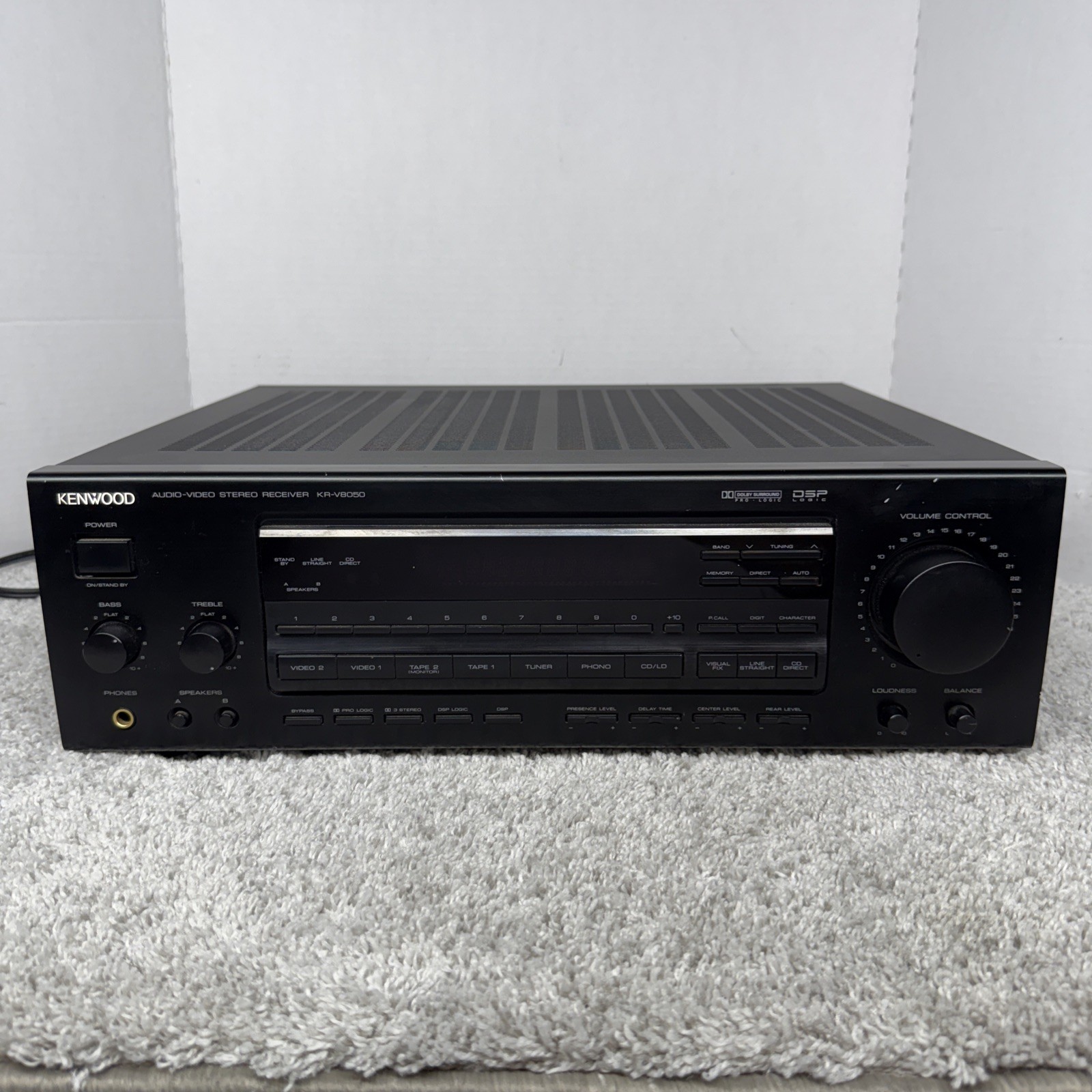 Vintage Kenwood KR-V8050 Receiver Surround Sound Home Theater Tested Works Great
