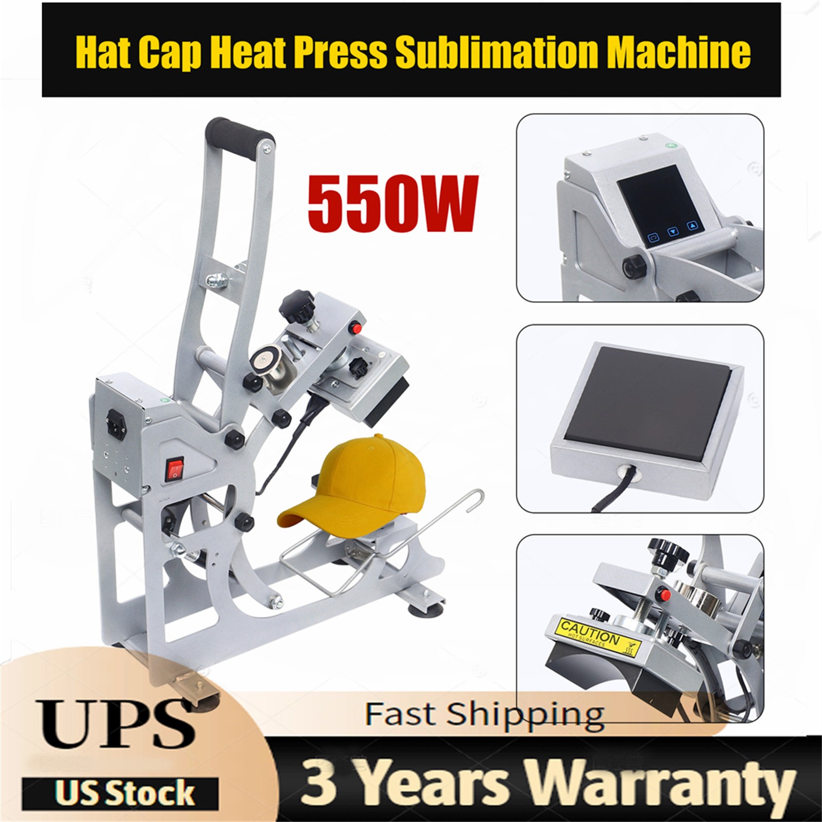 Hat Heat Press Digital Sublimation Heating Pads Transfer Cap Heat Press Machine