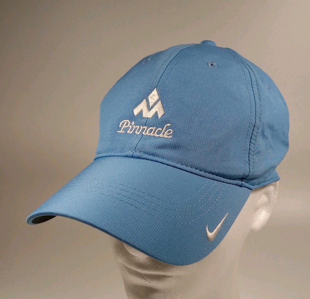 NIKE GOLF Pinnacle Hat Light Blue Baseball Cap Adjustable OSFM Lightweight