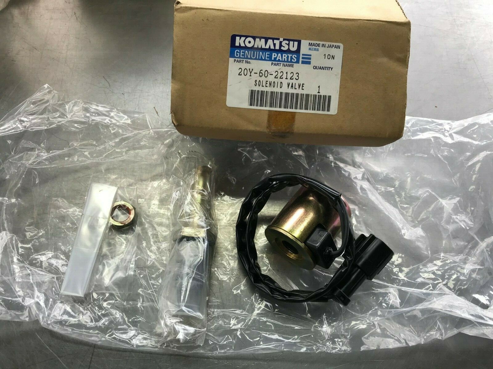 20Y6022123  GENUINE OEM  KOMATSU  Dresser  SOLENOID VALVE   20Y-60-22123