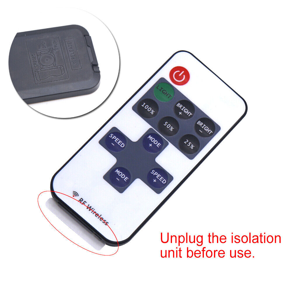 2PCS 11 Key Controller Inline Dimmer With RF Wireless Remote for LED Strip Light
