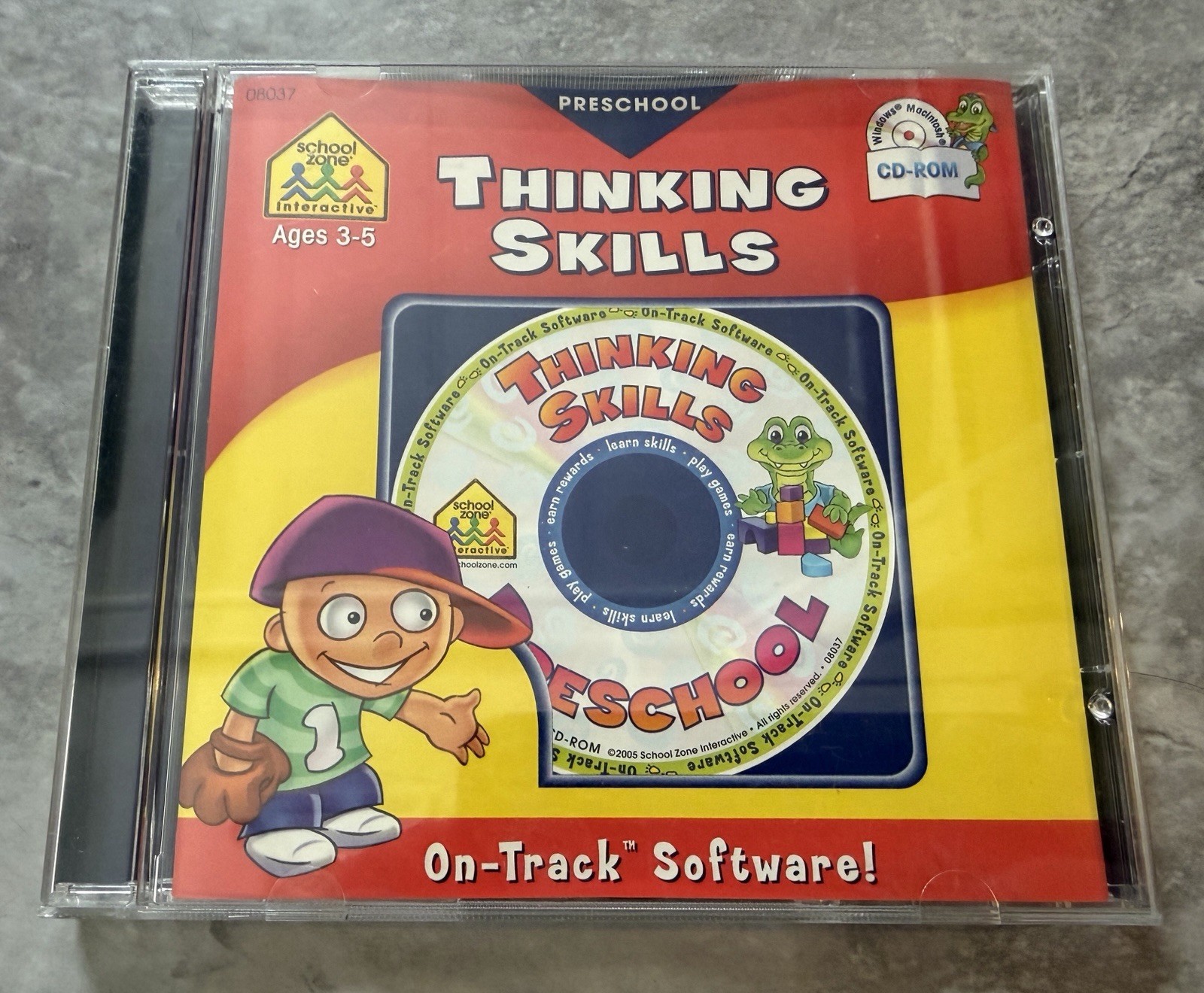 Thinking Skills Preschool PC CD Rom On Track Software! Rare! 2003