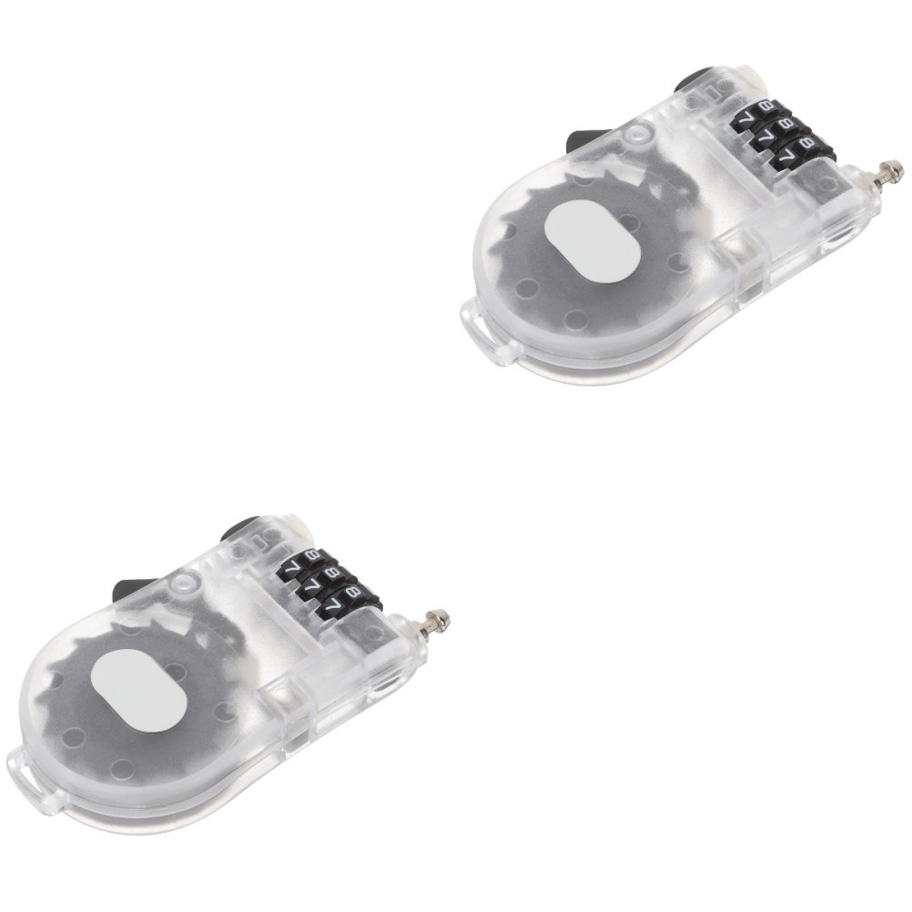 2 Pieces Snowboard Cable Lock Skiing Boost Anti-theft Bike Compact