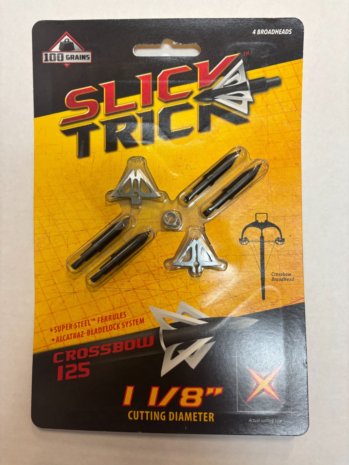 Slick Trick CROSSBOW 125GR Broadheads 4PK