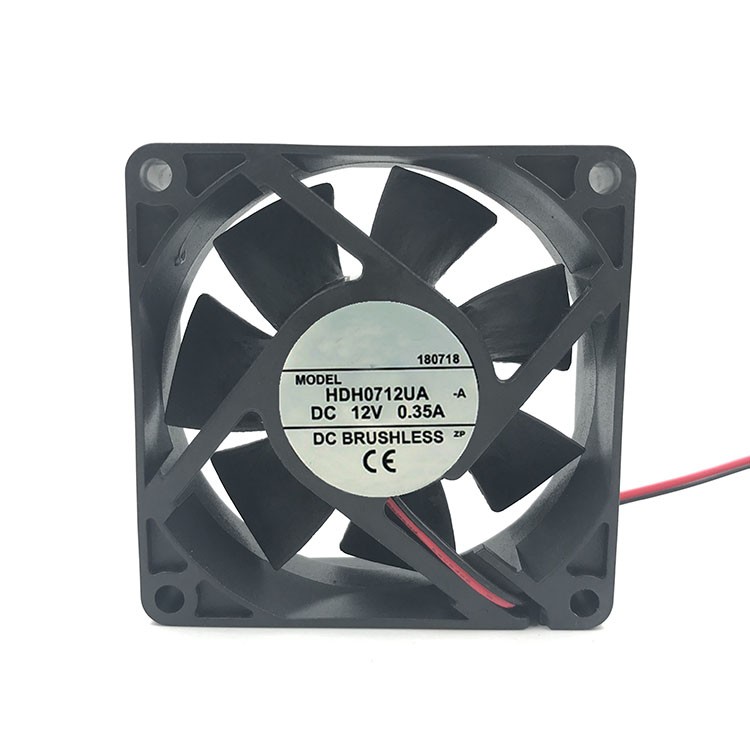 For HXH HDH0712UA-A 12V 0.35A 70*70*25mm Chassis Cooling fan 2Wire