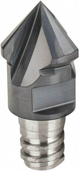 Iscar MM EDF Grade IC908 Carbide Chamfer Milling Tip Insert TiAlN Finish, 3 F...