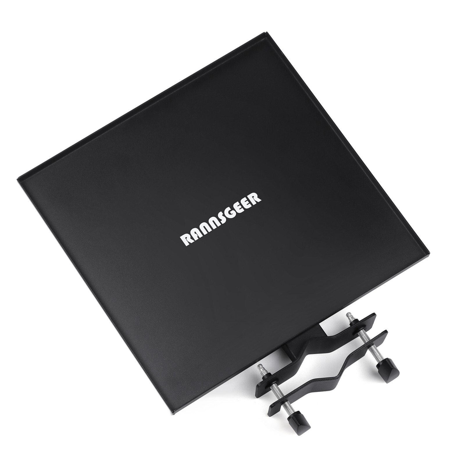 16x16 Large Speaker Stand Tray Clamp-On Projector Laptop Holder Metal Shelf Pad