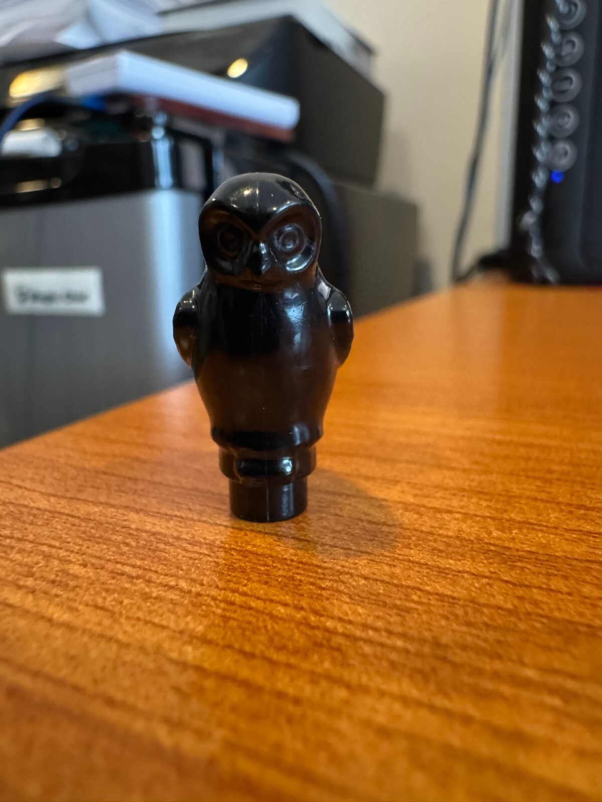 Lego black owl minifigure, animal, bird, Harry Potter, Halloween
