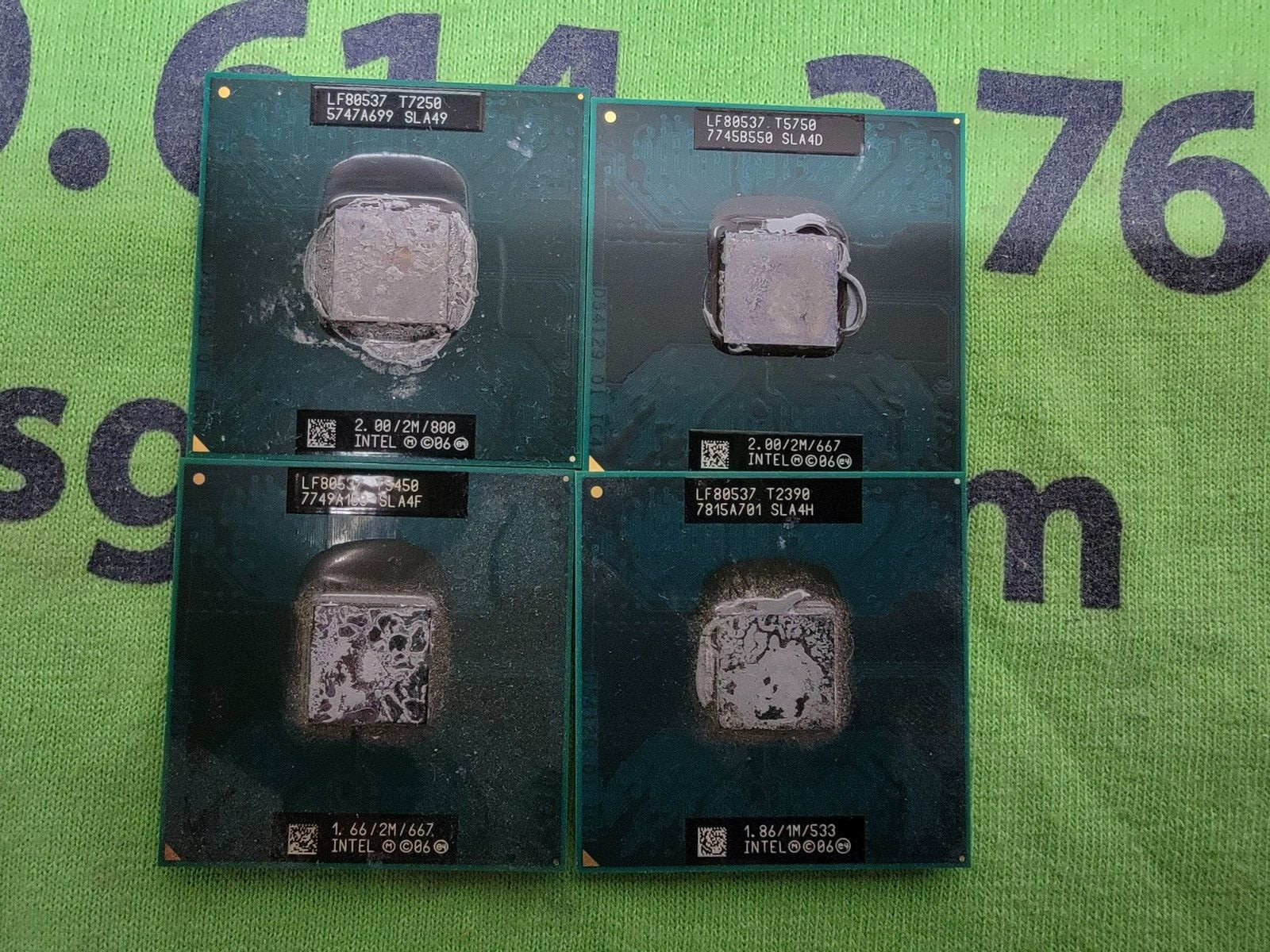 LOT OF FOUR Intel Mobile Processors - SLA49 SLA4D SLA4F SLA4H