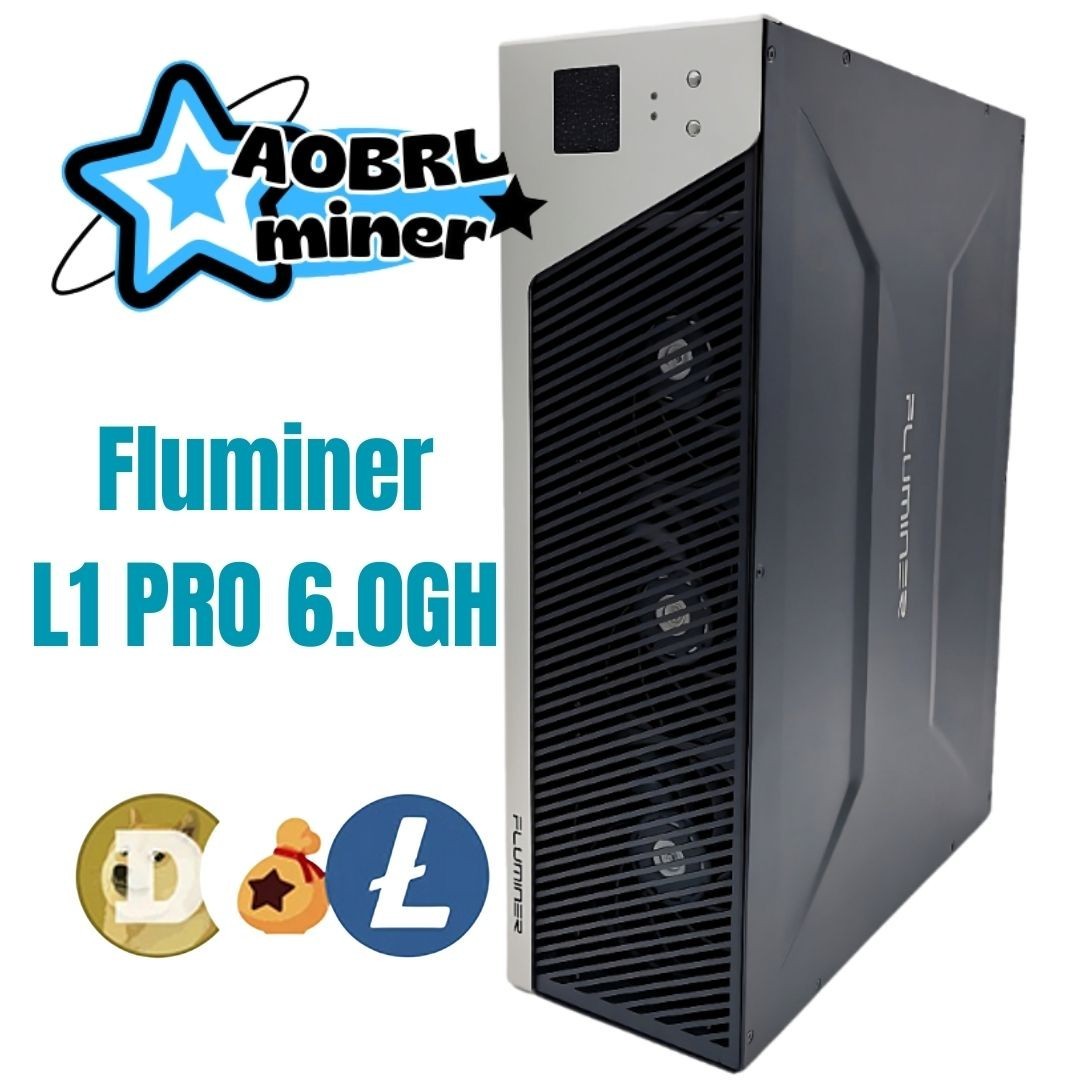 Fluminer L1  Pro 6.0Gh/s DOGE LTC BEL Coin Miner 1400W 110-240V AC - in US Stock