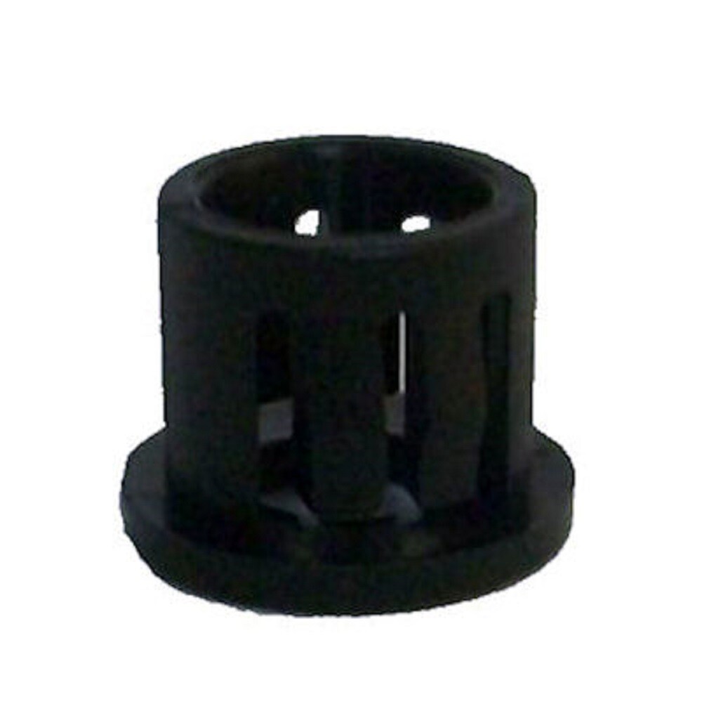 LOT OF 100 SNAP-IN PLASTIC BUSHINGS: WHITE OR BLACK: 3/8" OR 7/16" HOLE