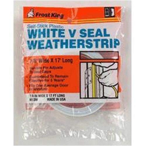 M13WH V-Seal Weather-Strip 7/8-Inch by 17-Feet White, 7/8" x 17'