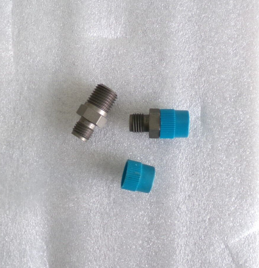 Swagelok Titanium Tube Fitting Male Connector 1/4" Tubex1/8"NPT NO NUT FERRULE