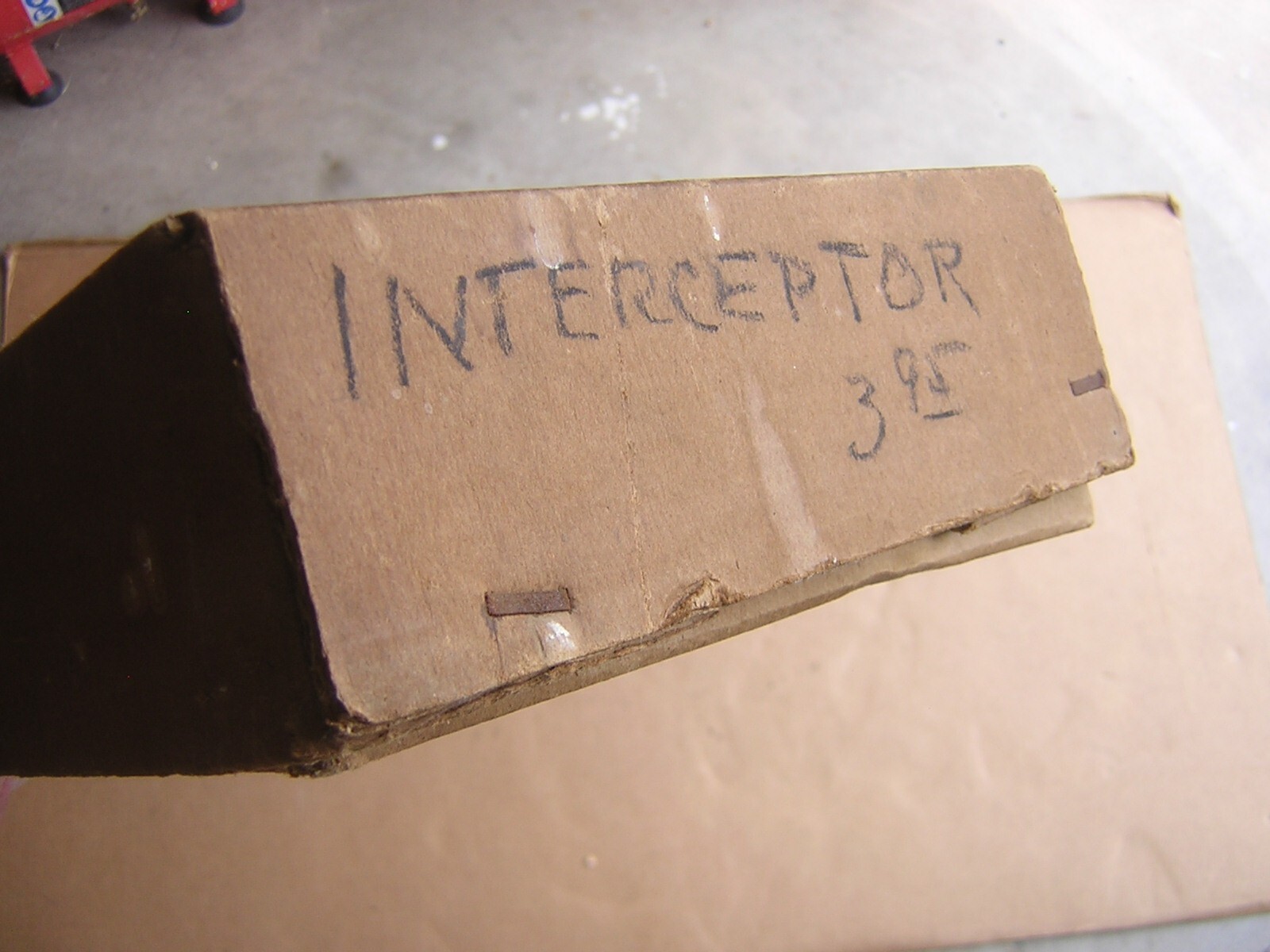 RARE EMPTY (?) BOX COMET INTERCEPTOR Model Plane 1942 Issue