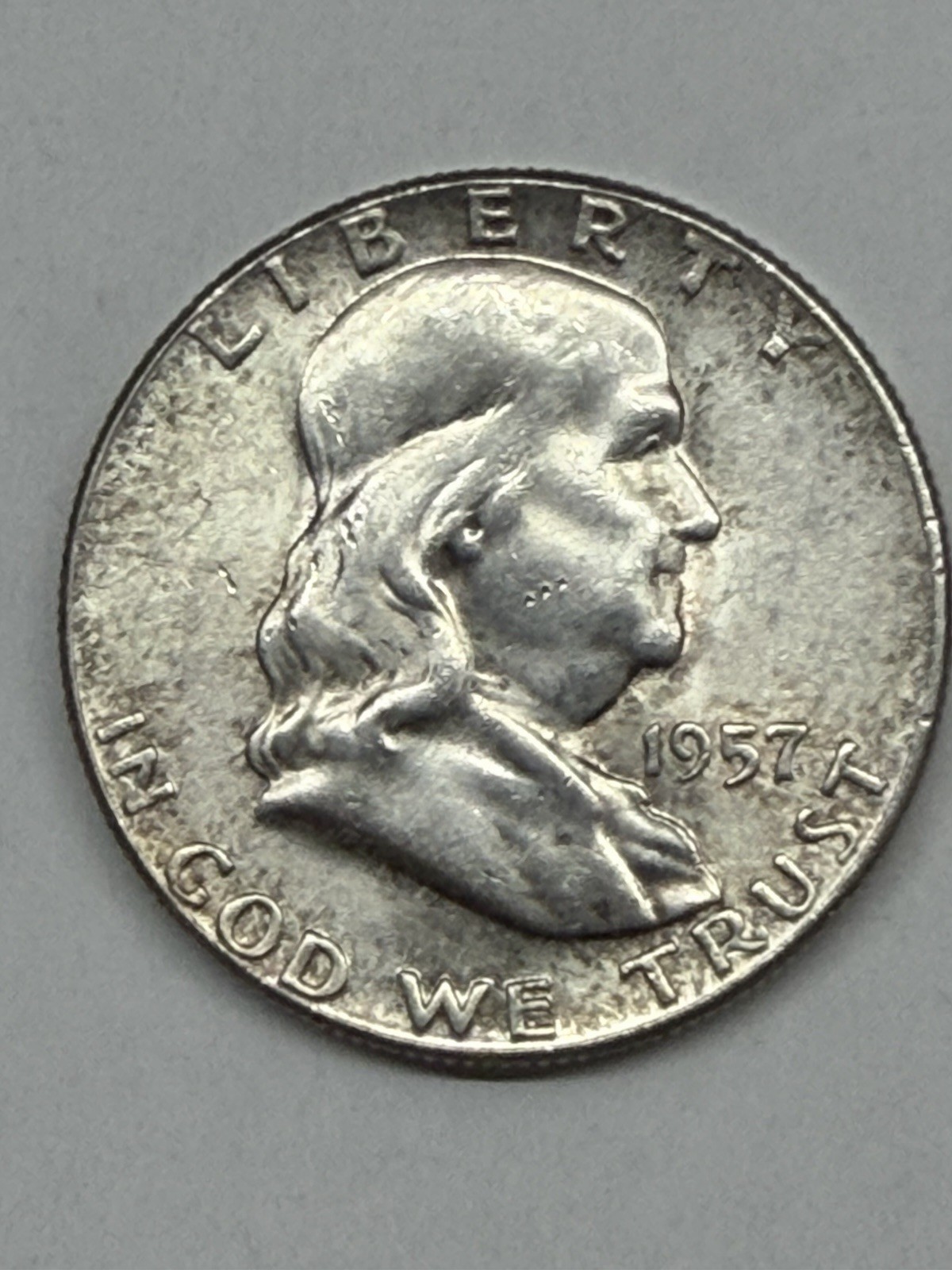 1957 Franklin Half Dollar UNC