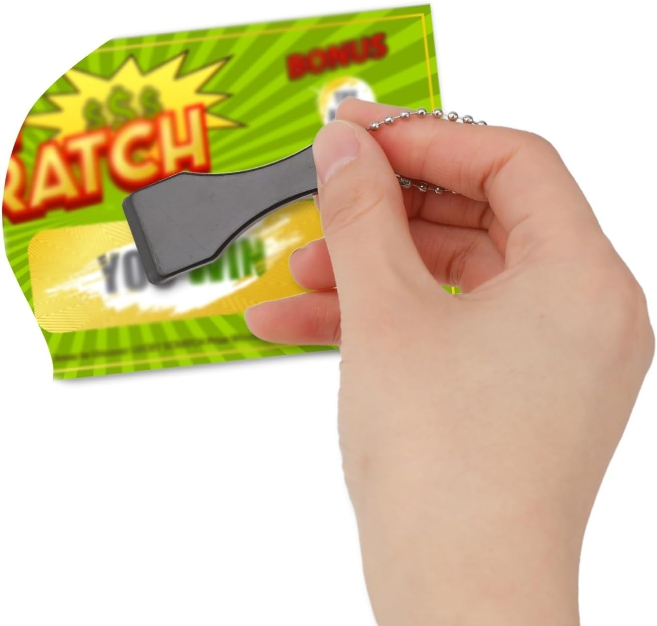 10 Pcs Lottery Ticket Scratcher Scratch Off Tool Plastic Black