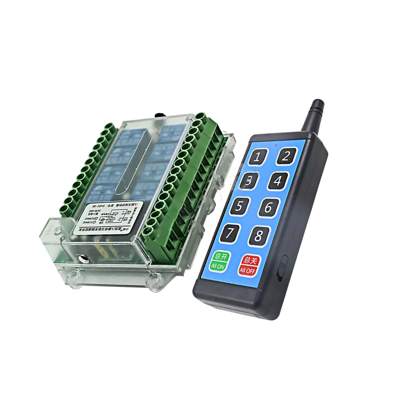 Low Consumption 8 Channel Wireless RF433MHz Remote Control Switch Relay Module