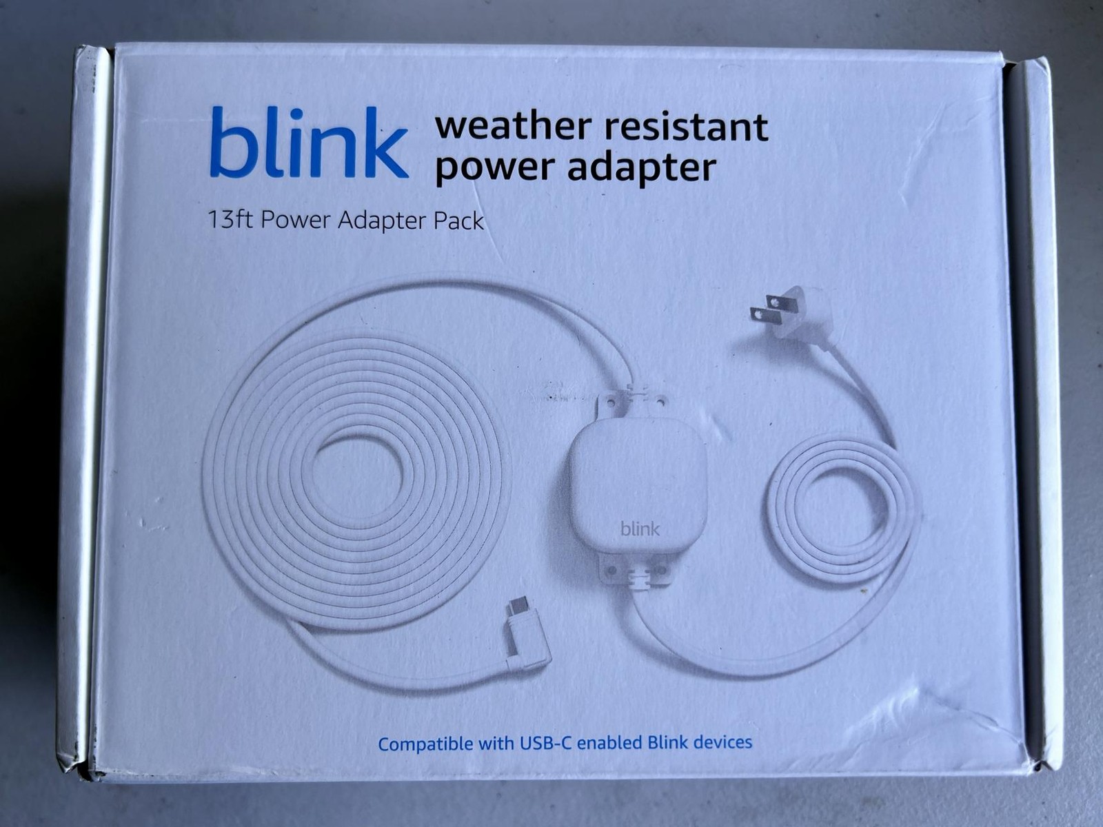 Blink Weather Resistant 13ft Power Adapter for Blink Mini 2 and Blink Outdoor 4