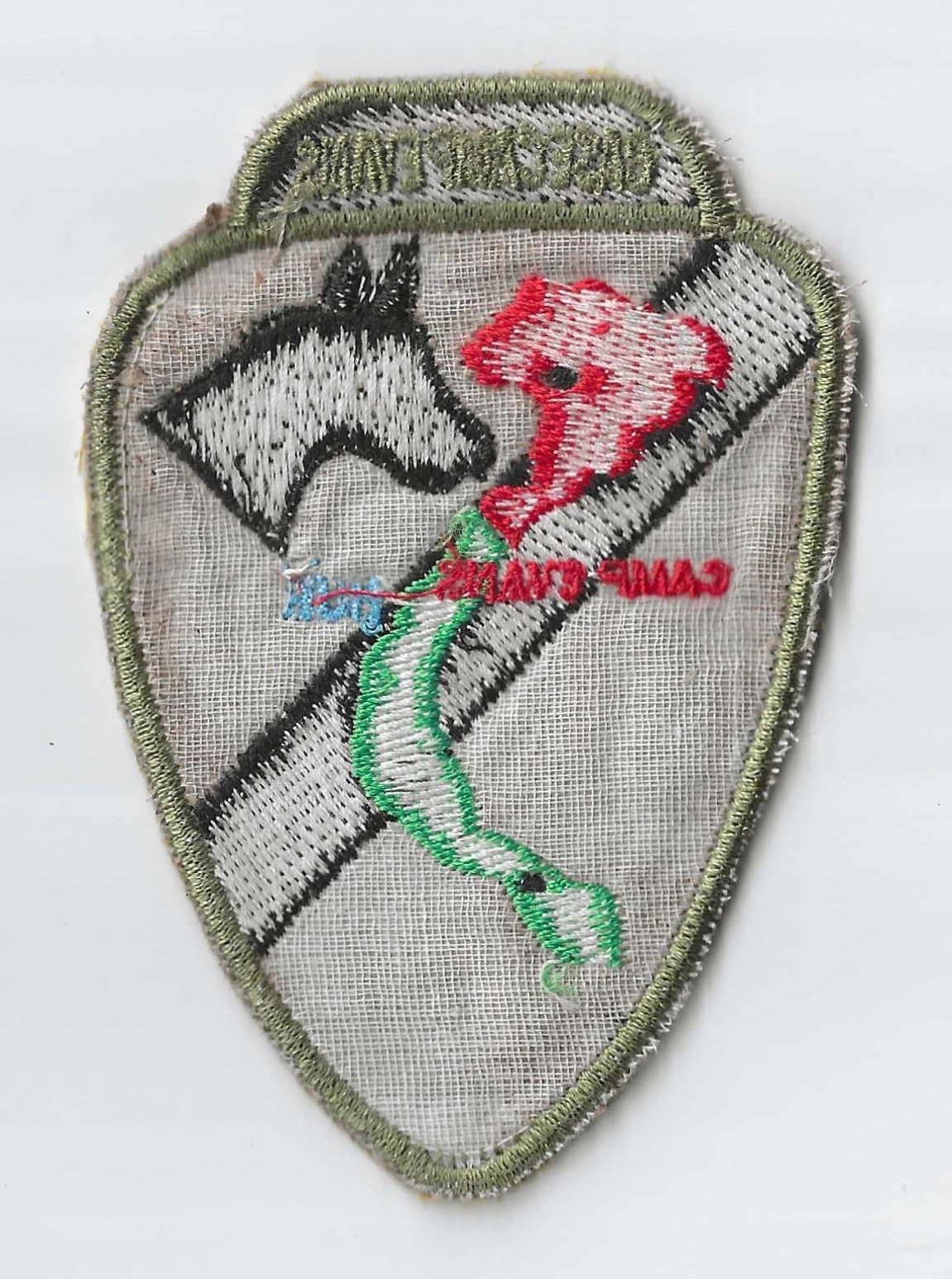 Original Vietnam War Jacket Patch Base Camp Evans 1st Cavalry Helicopter Attack
