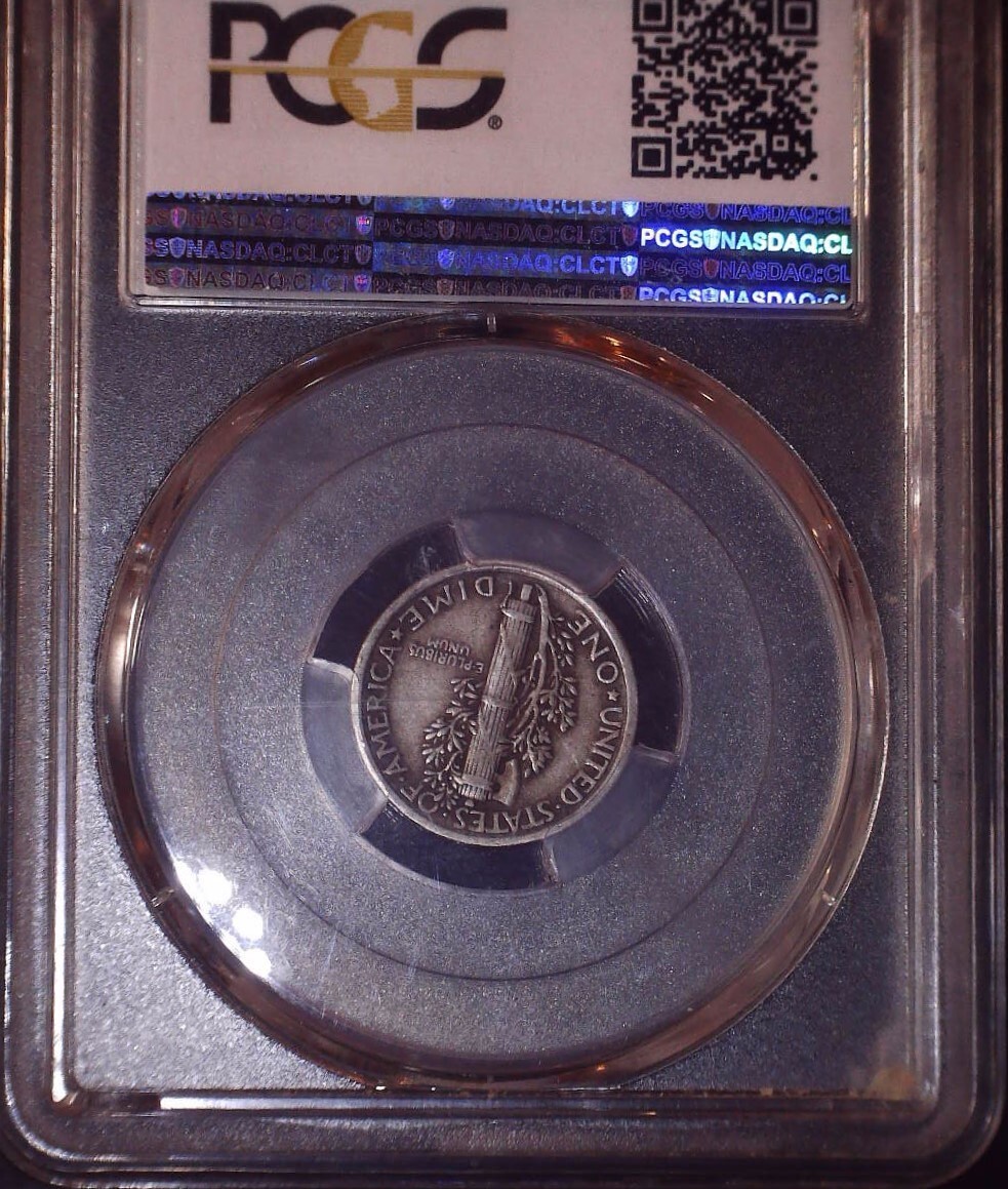 1921 Mercury Dime, PCGS, VF25, Key Date, Issue Free