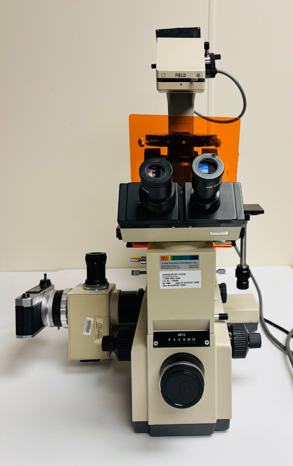 Olympus IMT-2 Microscope Inverted Phase Contrast Fluorescence + Camera