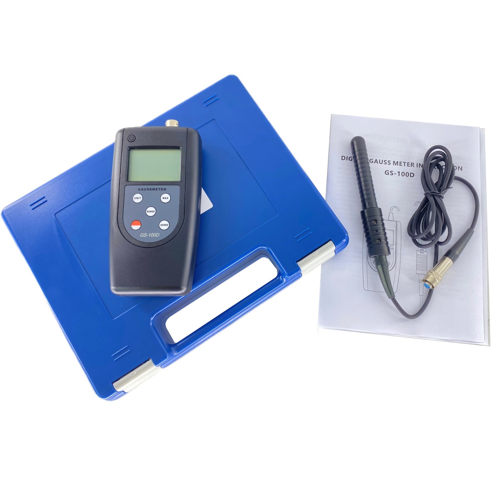 DC Magnetic Field Tester Gaussmeter Tesla Tester With Hall Sensor 0~200mT~2000mT
