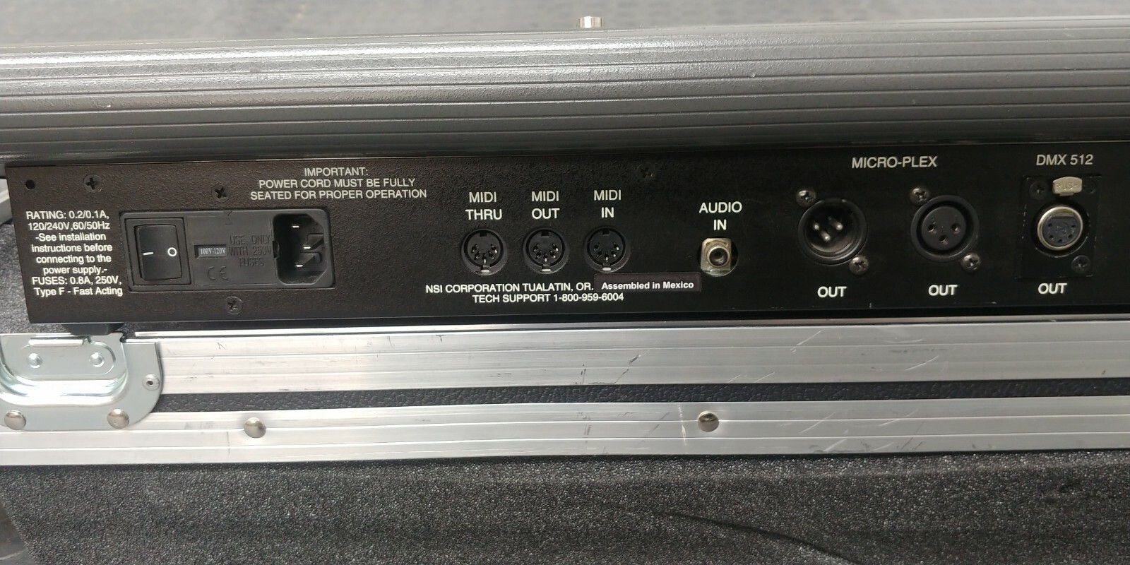 NSI - Leviton MC7524 Lighting controller with road case