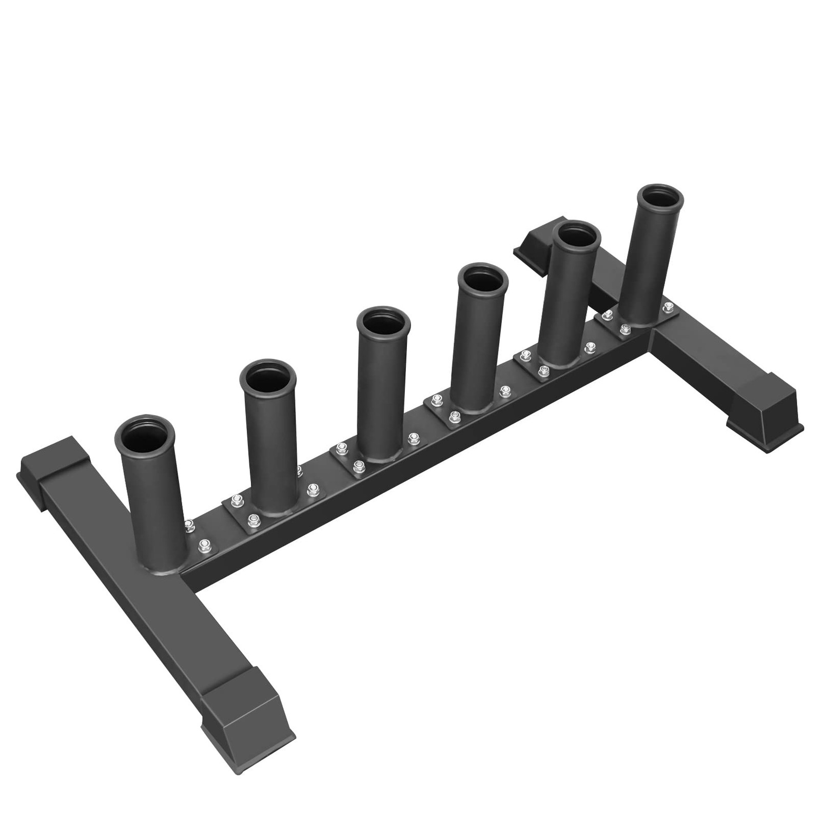 Luwint Freestanding Barbell Holder, Floor Stand Vertical 6 Bar Storage Rack f...
