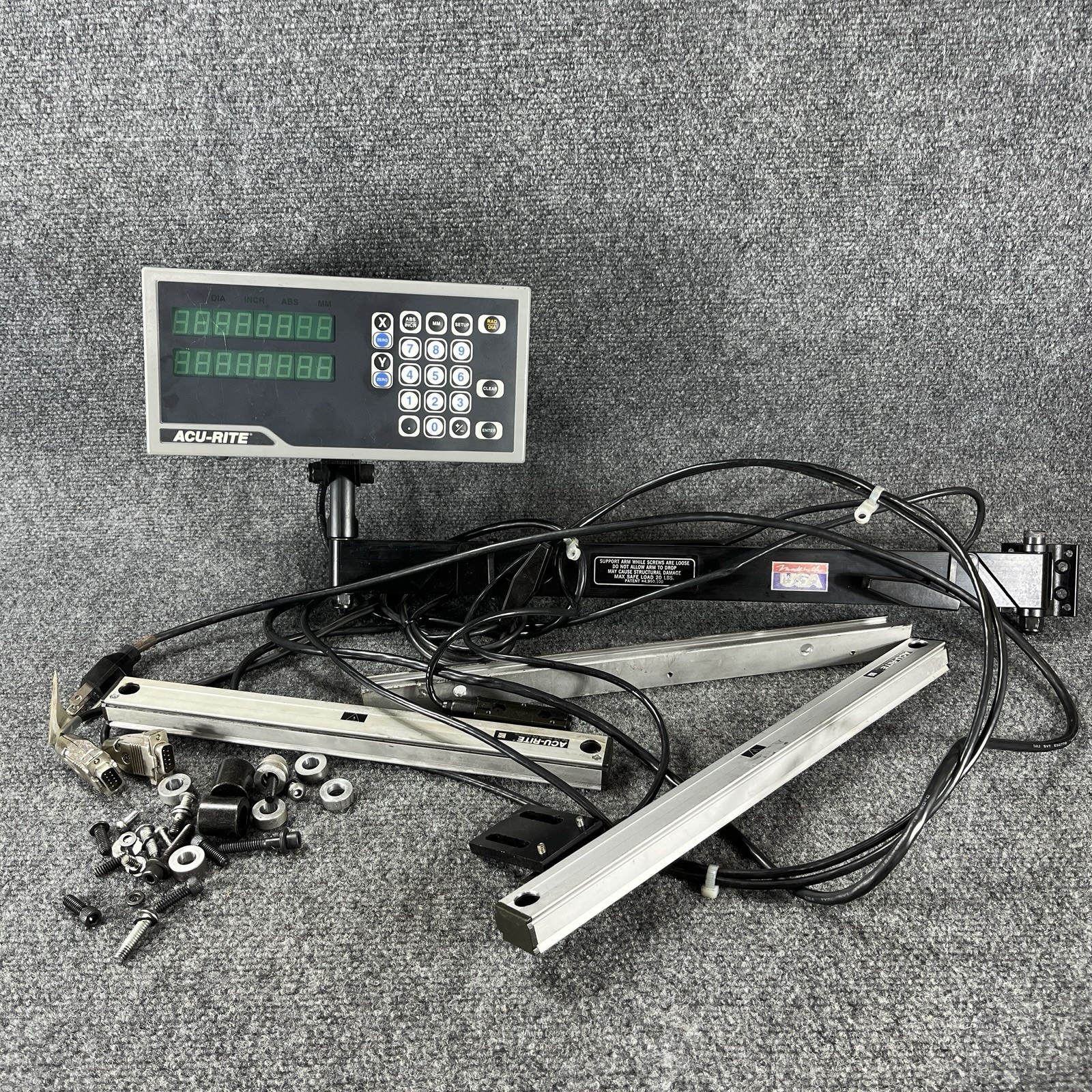 Acu-Rite 2-Axis Digital Readout DRO Mills Lathes Display Mounting Arms X Y Axis